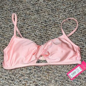 Target pink bathing suit top, size small (0-2)